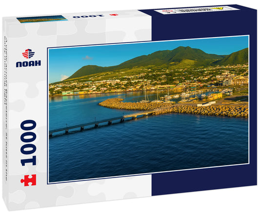A view across Basseterre, St Kitts in the early morning light