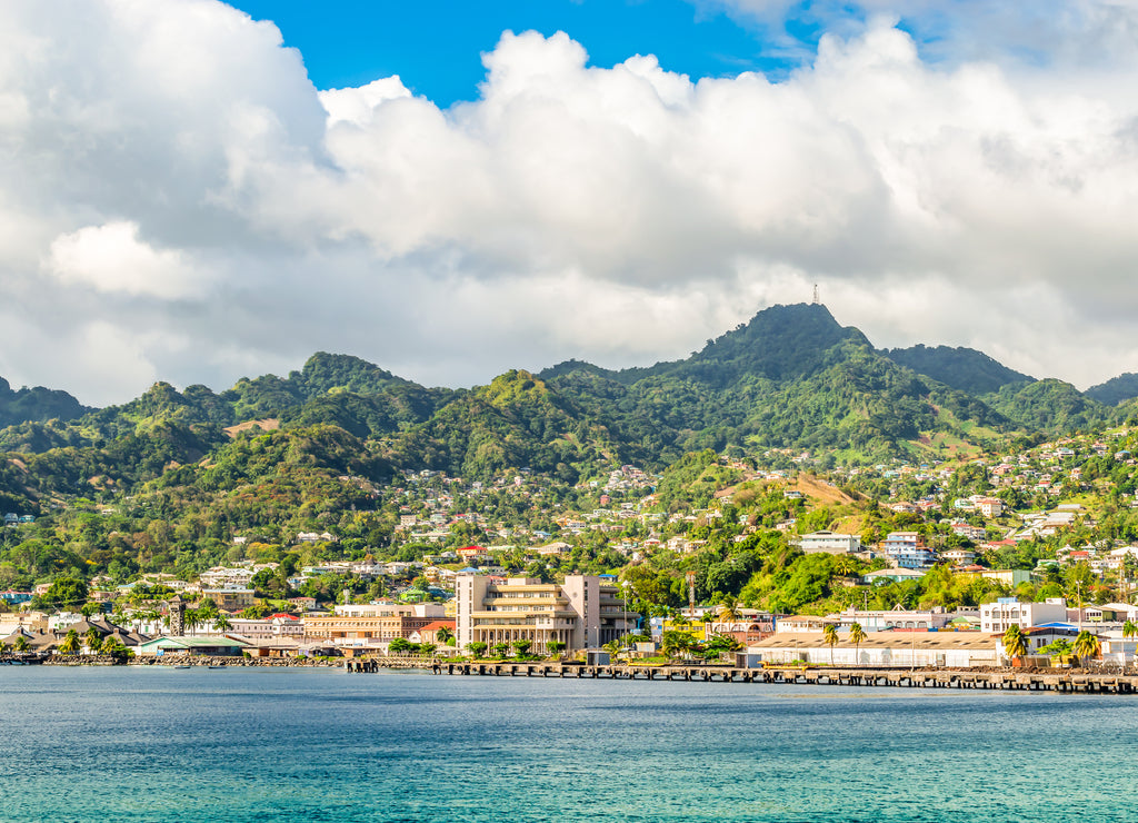 Port and city of Kingstown, capital of Caribbean island, Saint Vincent and the Grenadines