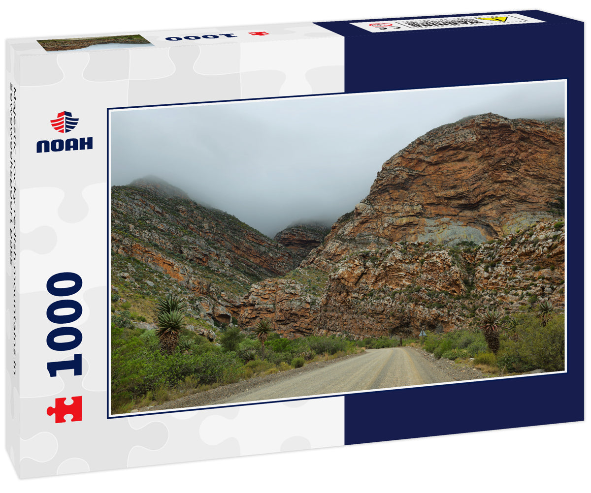 Majestic rocky redish mountains in Seweweekspoort pass