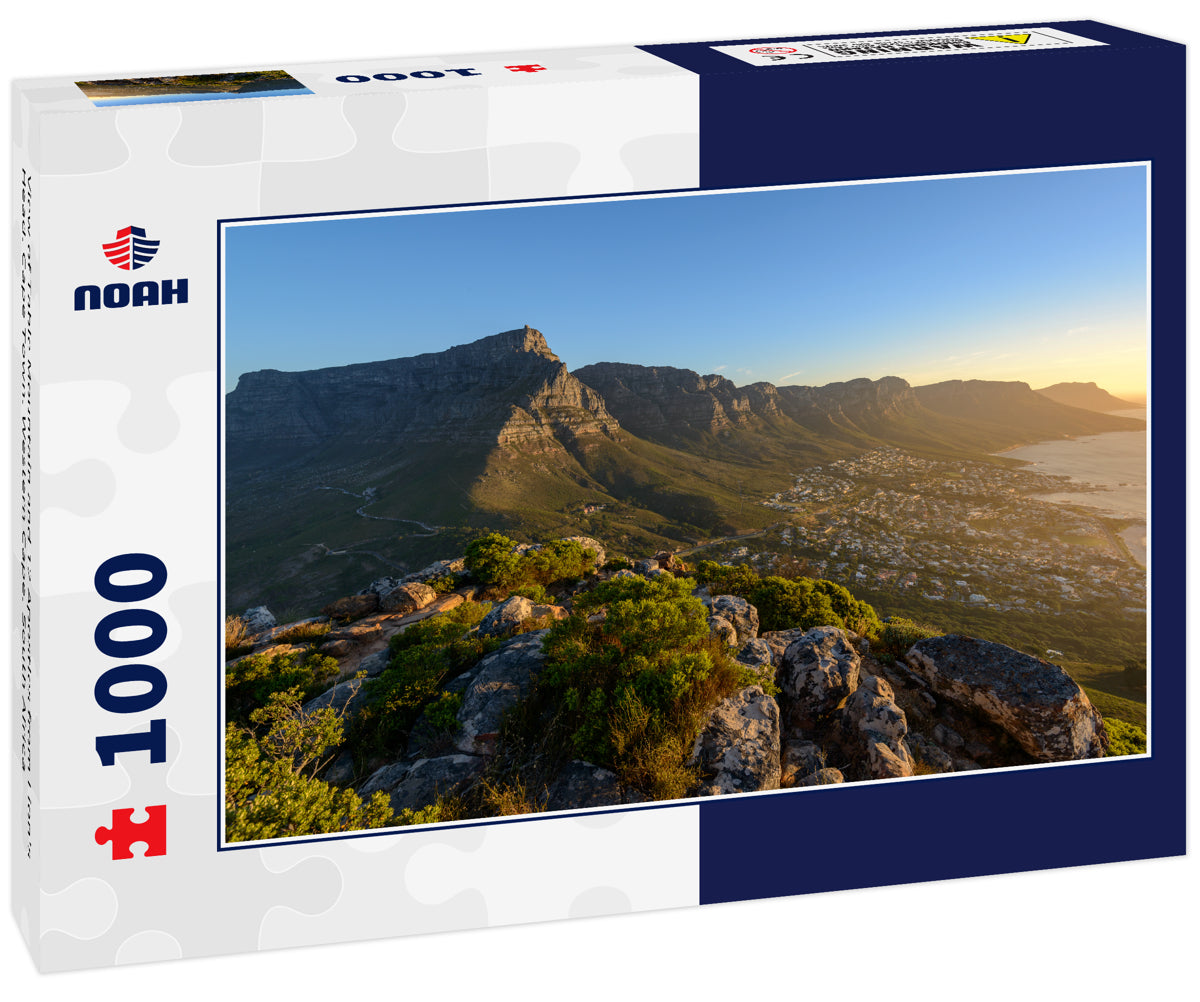 View of Table Mountain and 12 Apostles from Lion's Head. Cape Town. Western Cape. South Africa