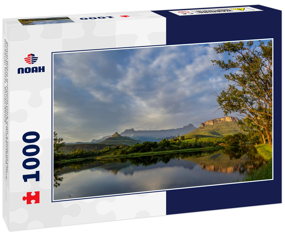 Royal Natal National Park with a vew of the Amphitheatre. Ukhahlamba Drakensberg Park. KwaZulu Natal. South Africa