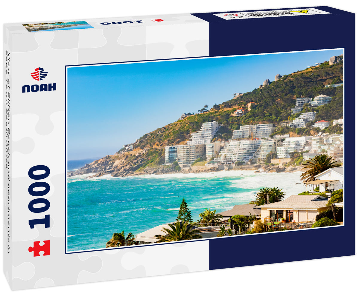 View of Clifton Beach and apartments in Cape Town South Africa