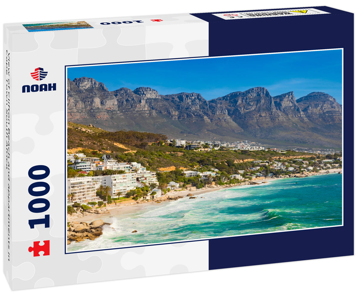 View of Clifton Beach and appartments in Cape Town South Africa