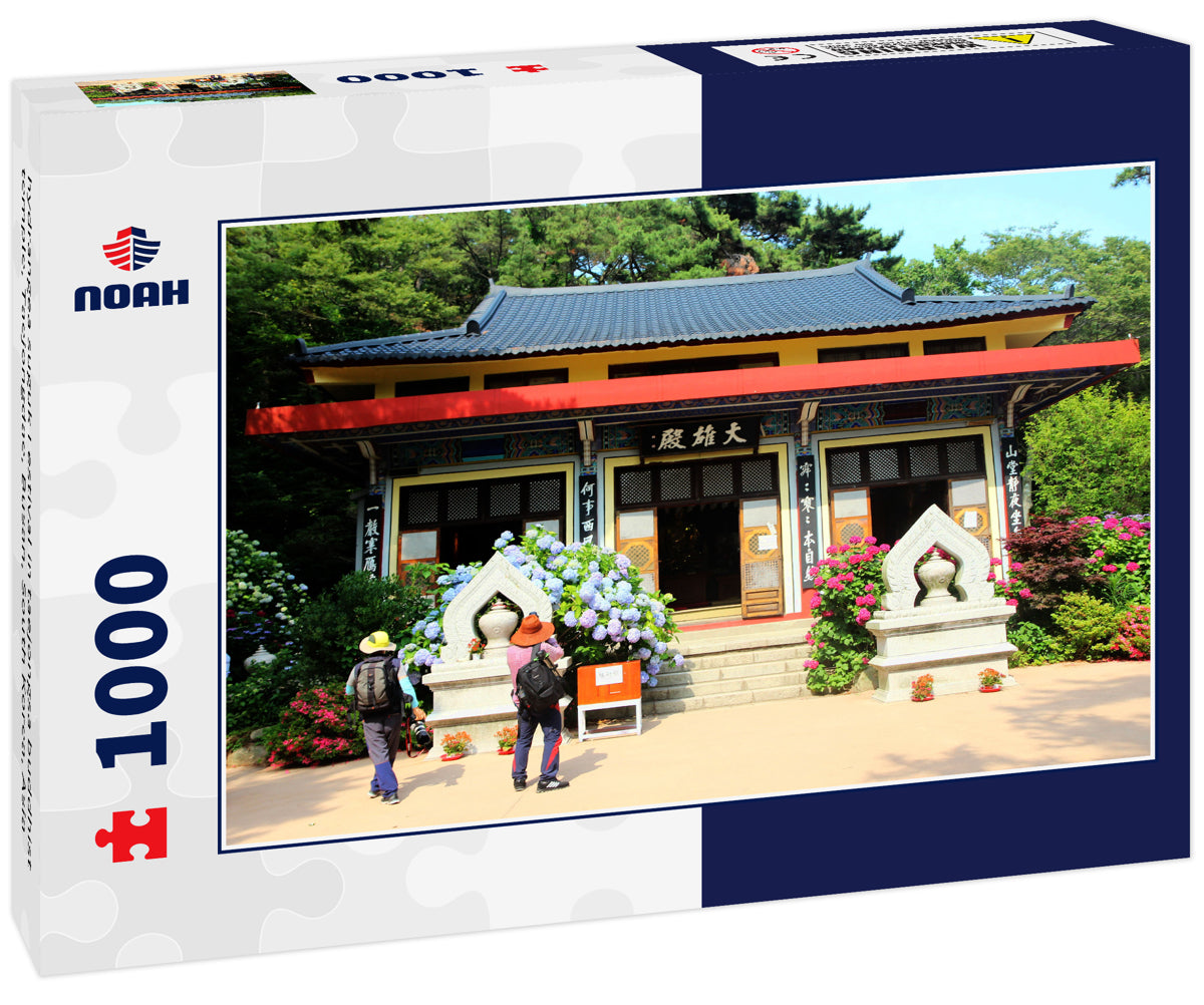 hydrangea suguk Festival in taejongsa buddhist temple, Taejongdae, Busan, South Korea, Asia