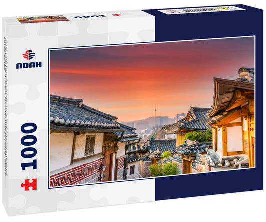 Bukchon Hanok Village in Seoul City, Traditional Korean style ancient architecture building, Seoul, South Korea