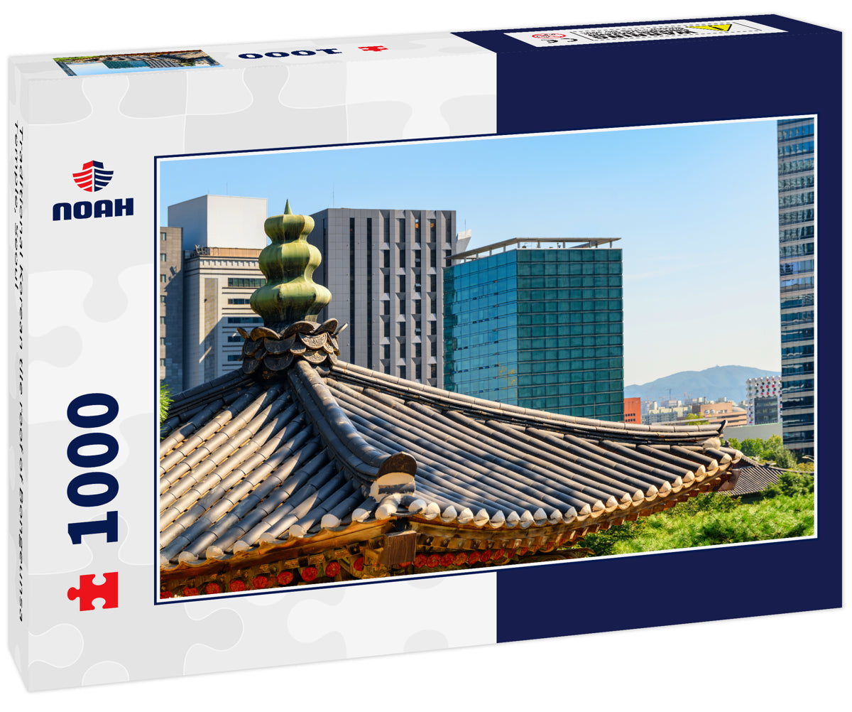 Traditional Korean tile roof of Bongeunsa Temple, Seoul