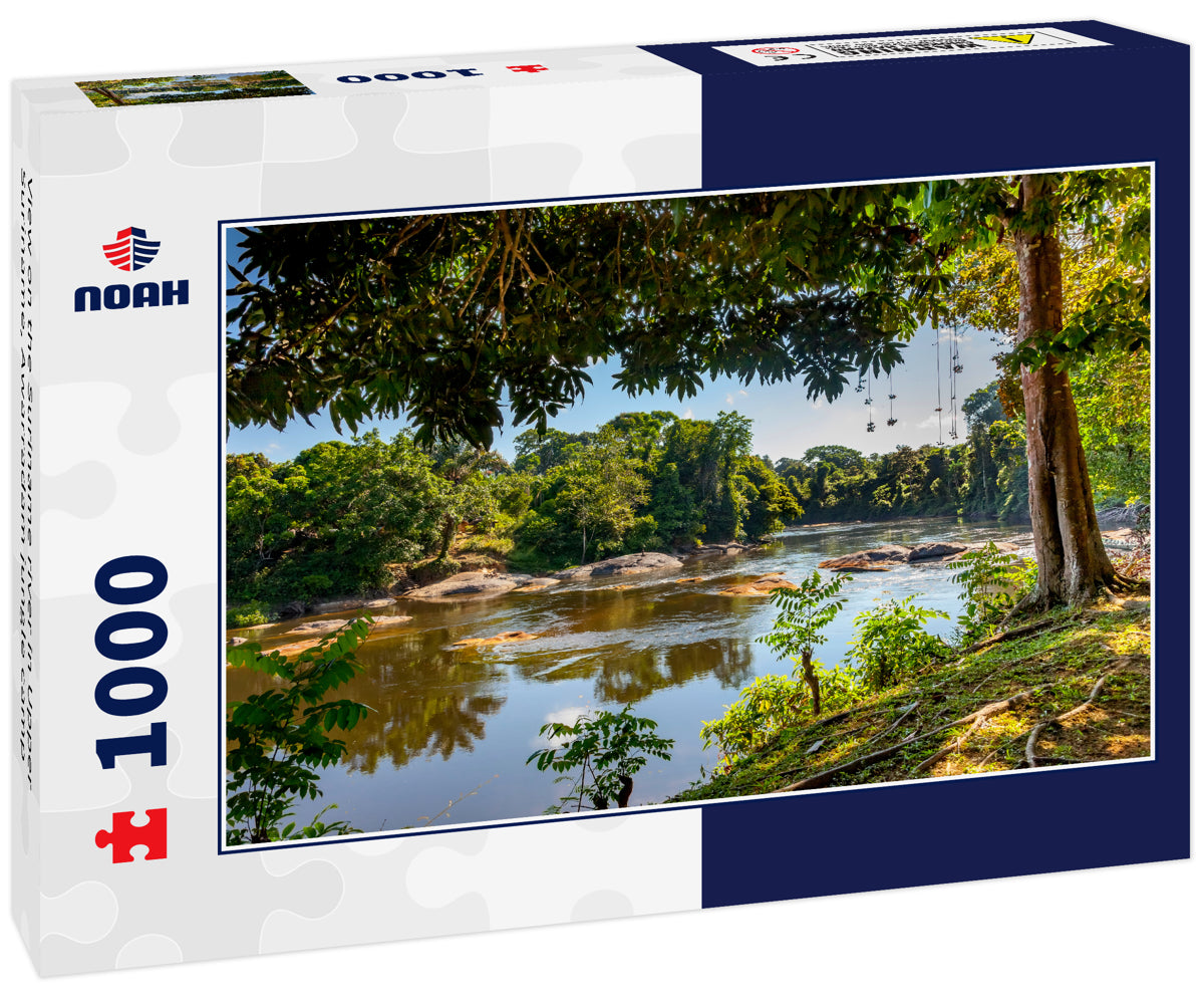 View on the Suriname river in Upper Suriname, Awarradam jungle camp