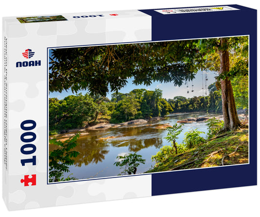 View on the Suriname river in Upper Suriname, Awarradam jungle camp