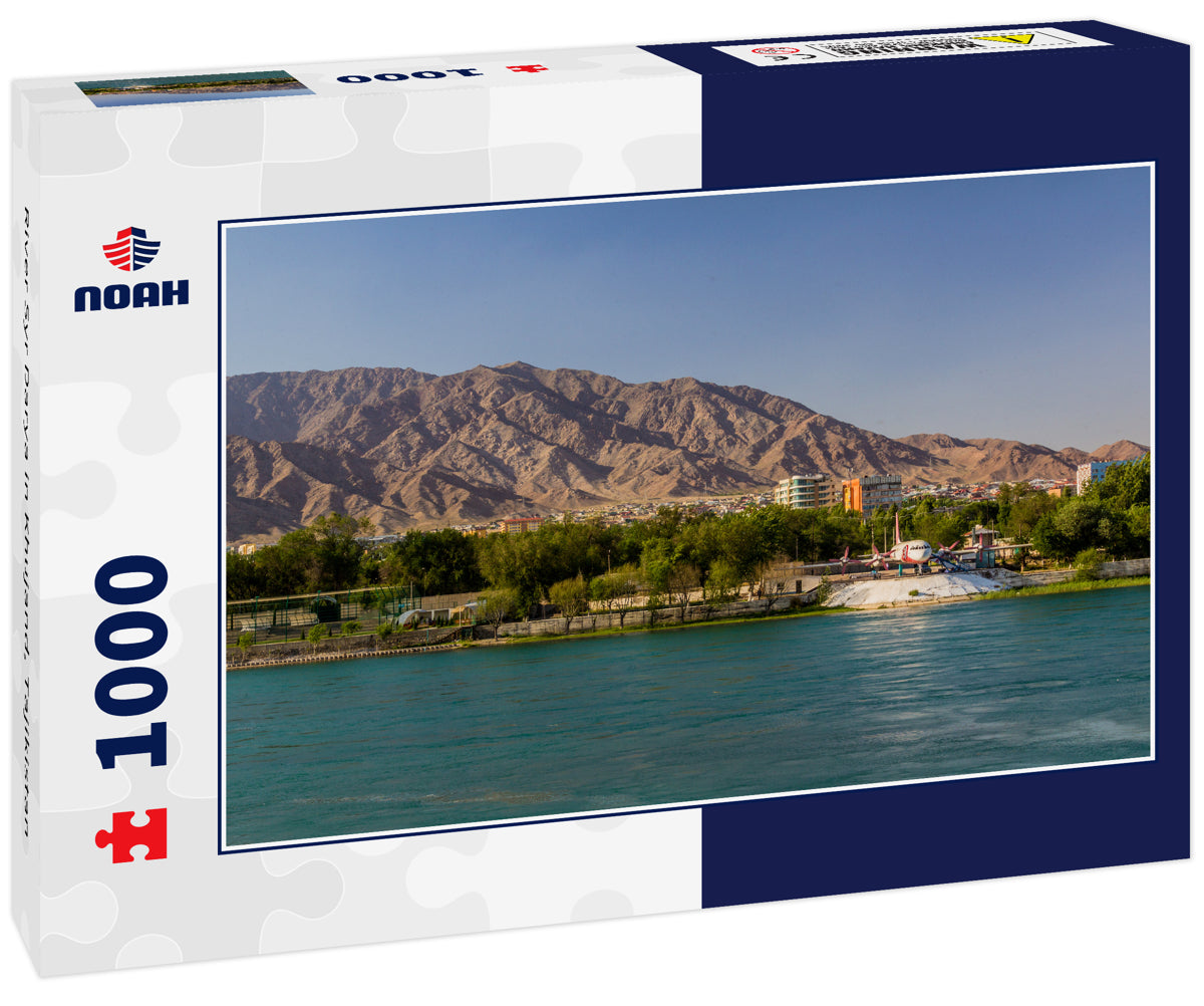 River Syr Darya in Khujand, Tajikistan