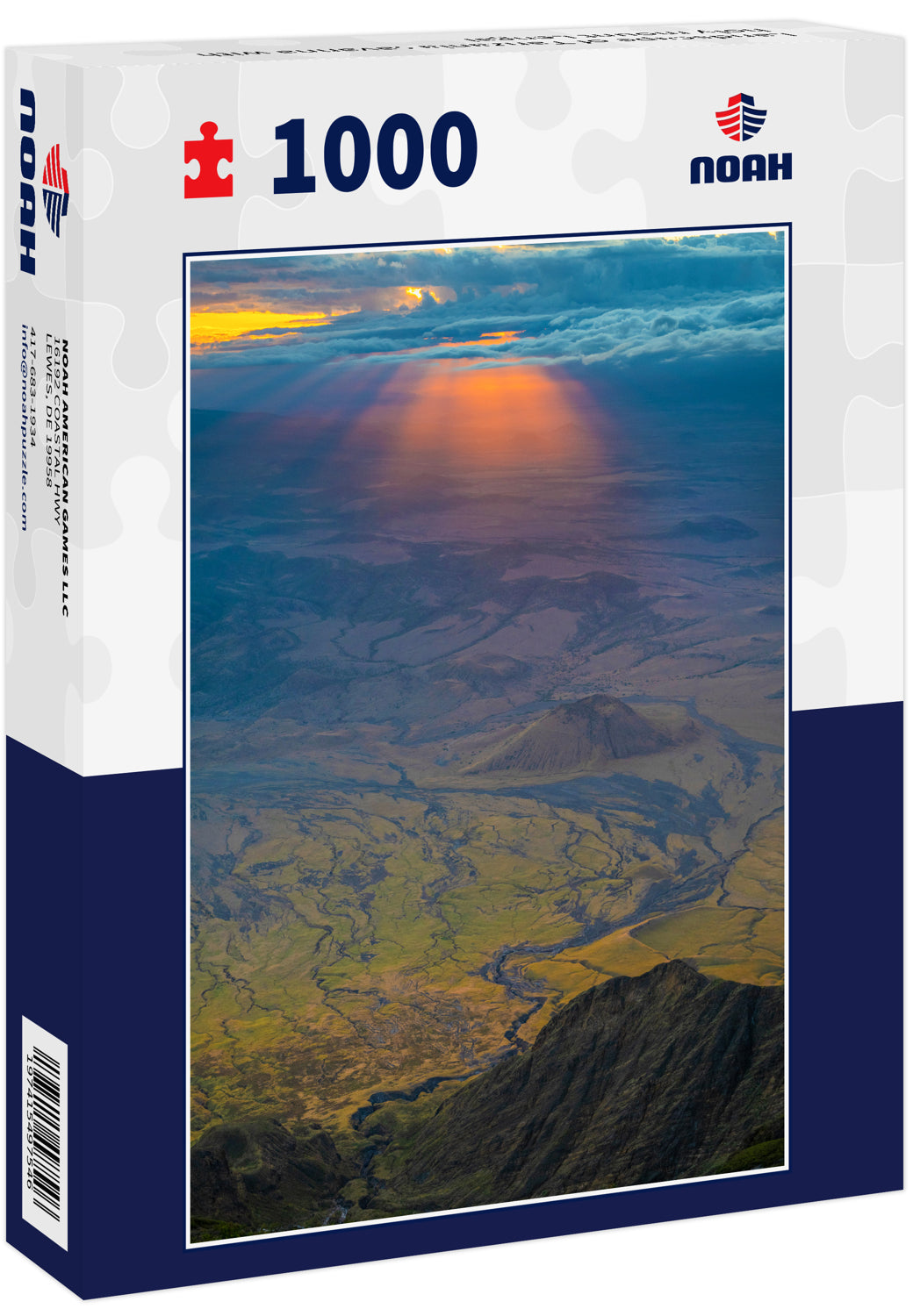 Landscape of Tanzania savanna with holy mount Lengai