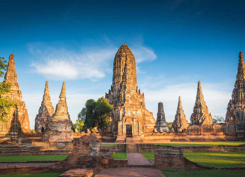 Landscape Ayutthaya Historical Park in Ayutthaya, Thailand