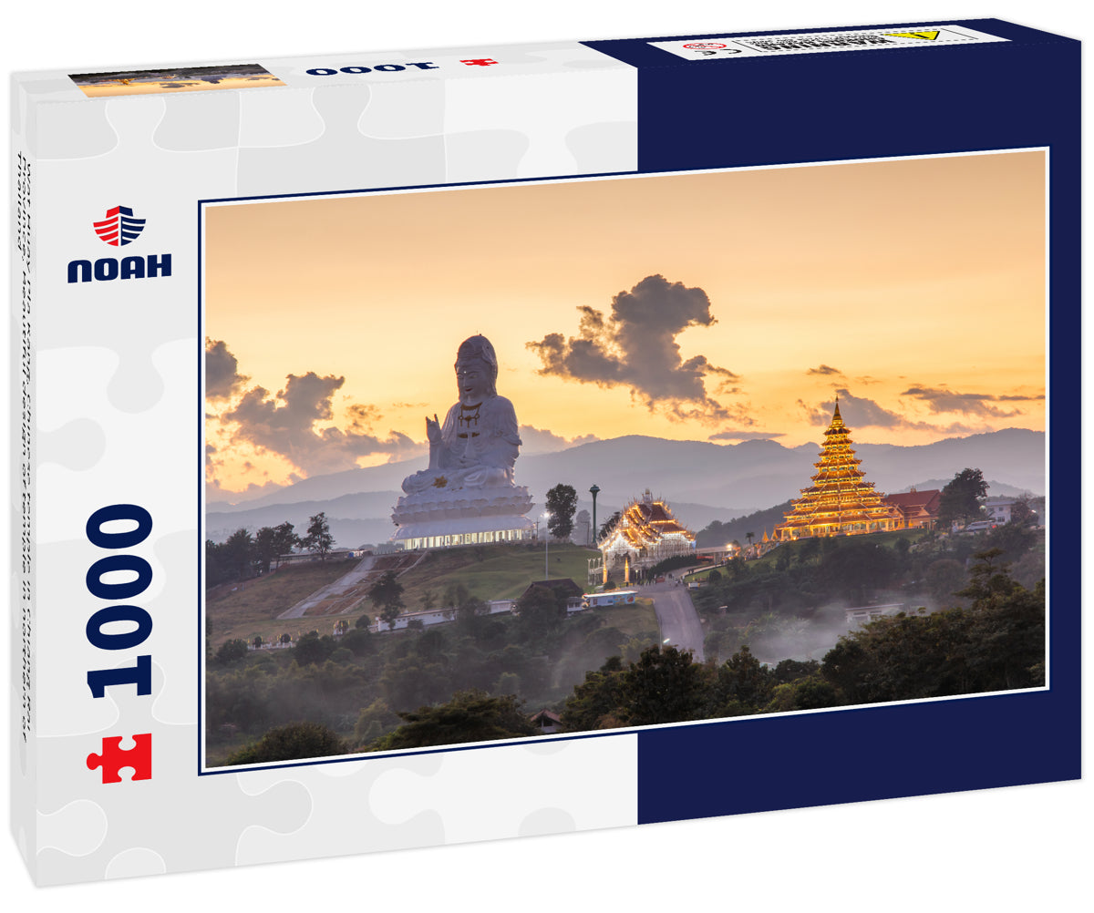 Wat Huay Pla Kang, Chinese temple in Chiang Rai Province, Beautiful design of temple in northern of Thailand