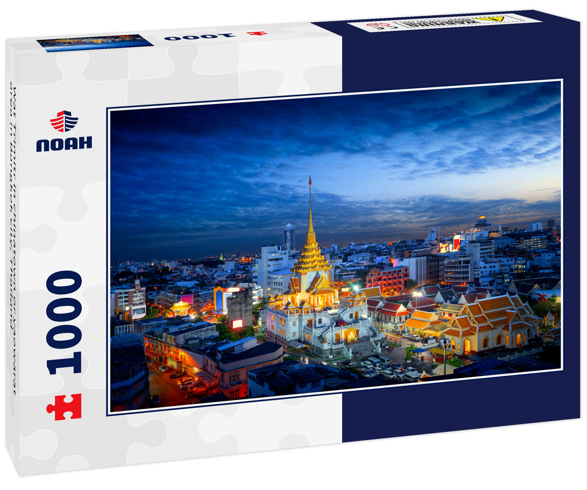 Wat Trimitr in chinatown or yaowarat area in Bangkok city, Thailand