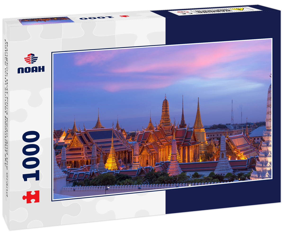 Bangkok Wat Phra Keao and the Grand palace with sunset beautiful sky