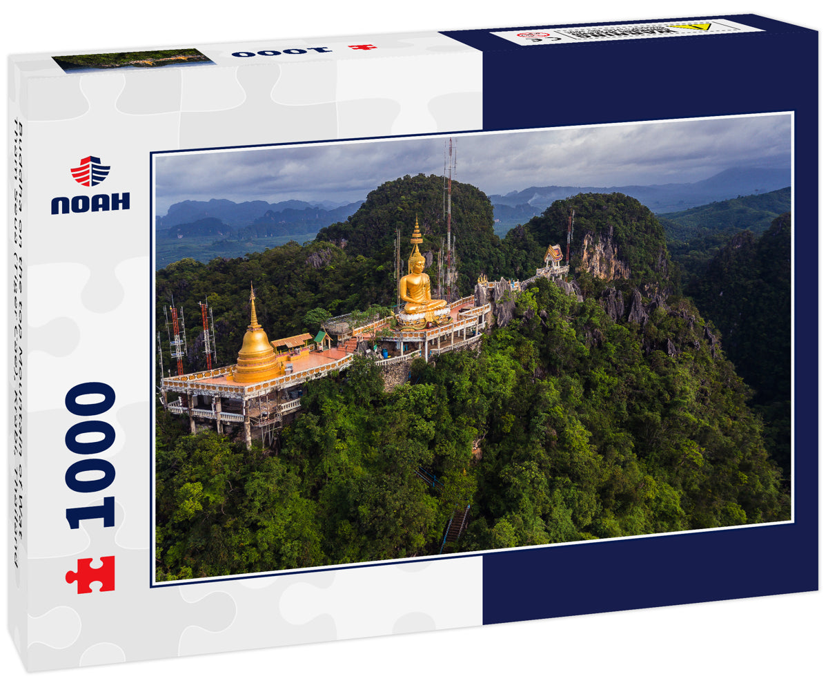 Buddha on the top Mountain of Wat Tham Seua (Tiger Cae), Krabi, Thailand