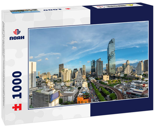 Bangkok Cityscape Business District , Height Tower , Office , Condominium - Panorama View with Height Building in Afternoon