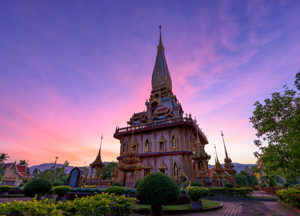 The most important of buddhist temples of Phuket is Wat Chalong or formally Wat Chaiyathararam in Phuket, Thailand