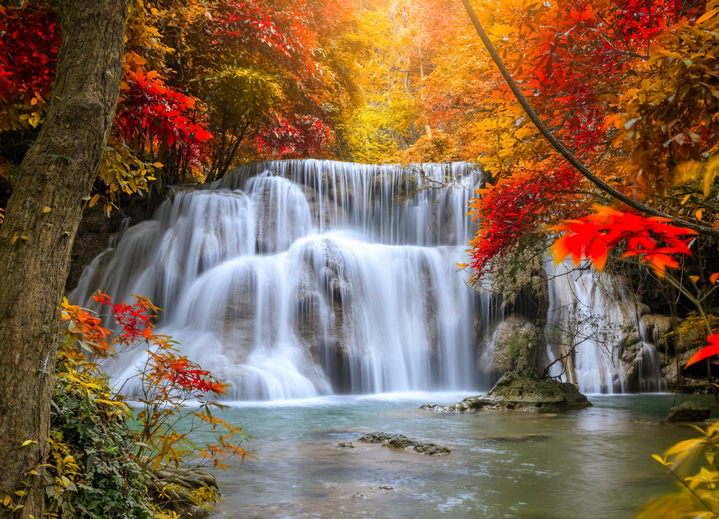 Huai Mae Khamin Waterfall tier 3, Khuean Srinagarindra National Park, Kanchanaburi