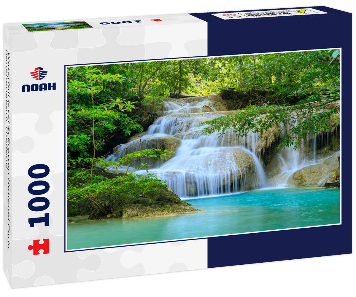 Waterfall level 1, Erawan National Park, Kanchanaburi, Thailand