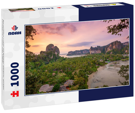 Beautiful view of Railay beach, Krabi, Thailand from top view