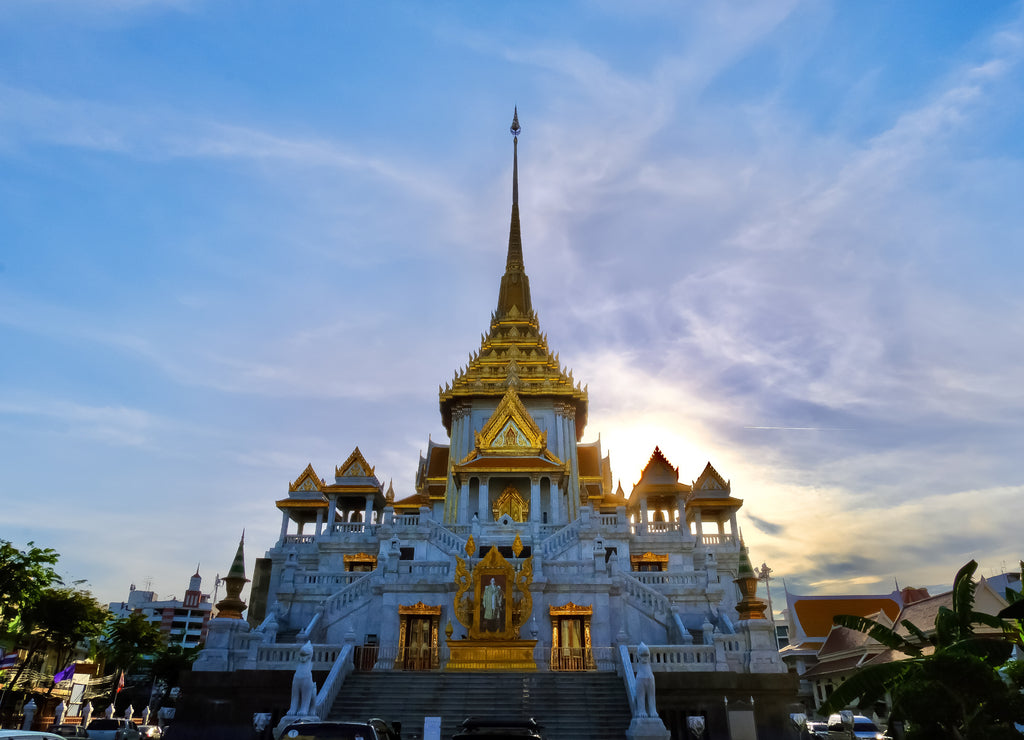 Wat Traimit is in Bangkok, Thailand, a temple with a big golden Buddha. Located in Chinatown, Yaowarat Rd.