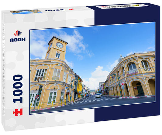 Phuket old town with Building Sino Portuguese architecture at Phuket Old Town area Phuket