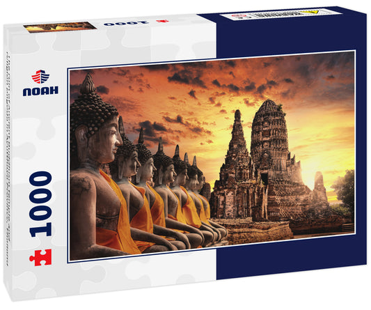 The ruin of Ancient Buddhism temple and religion pagoda in Ayutthaya Province, Thailand