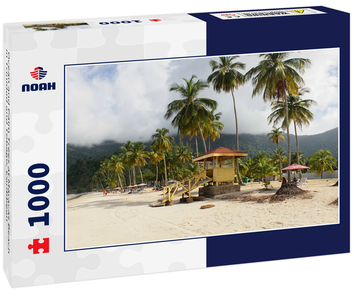 Ocean and Palm Trees at Maracas Beach in Trinidad and Tobago, Caribbean