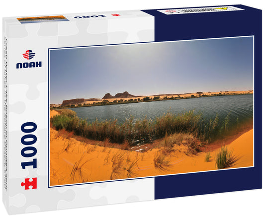 Fresh Water Lake Bokou in Ouniaga Serir series of lakes in the Sahara Desert, Chad