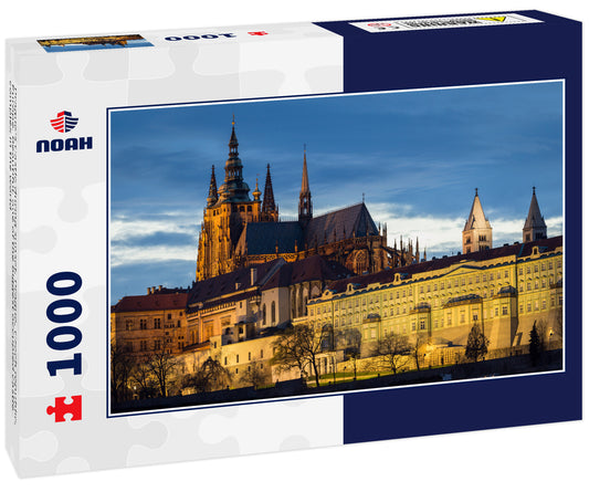 Prague's Castle during sunset, Prague, Czech republic, Europe. Beautiful, one of the biggest occupied castle complex in the world