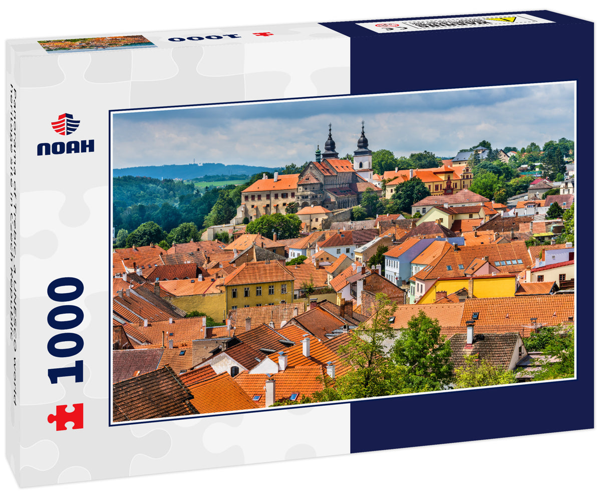 Panorama of Trebic, a UNESCO world heritage site in Czech Republic