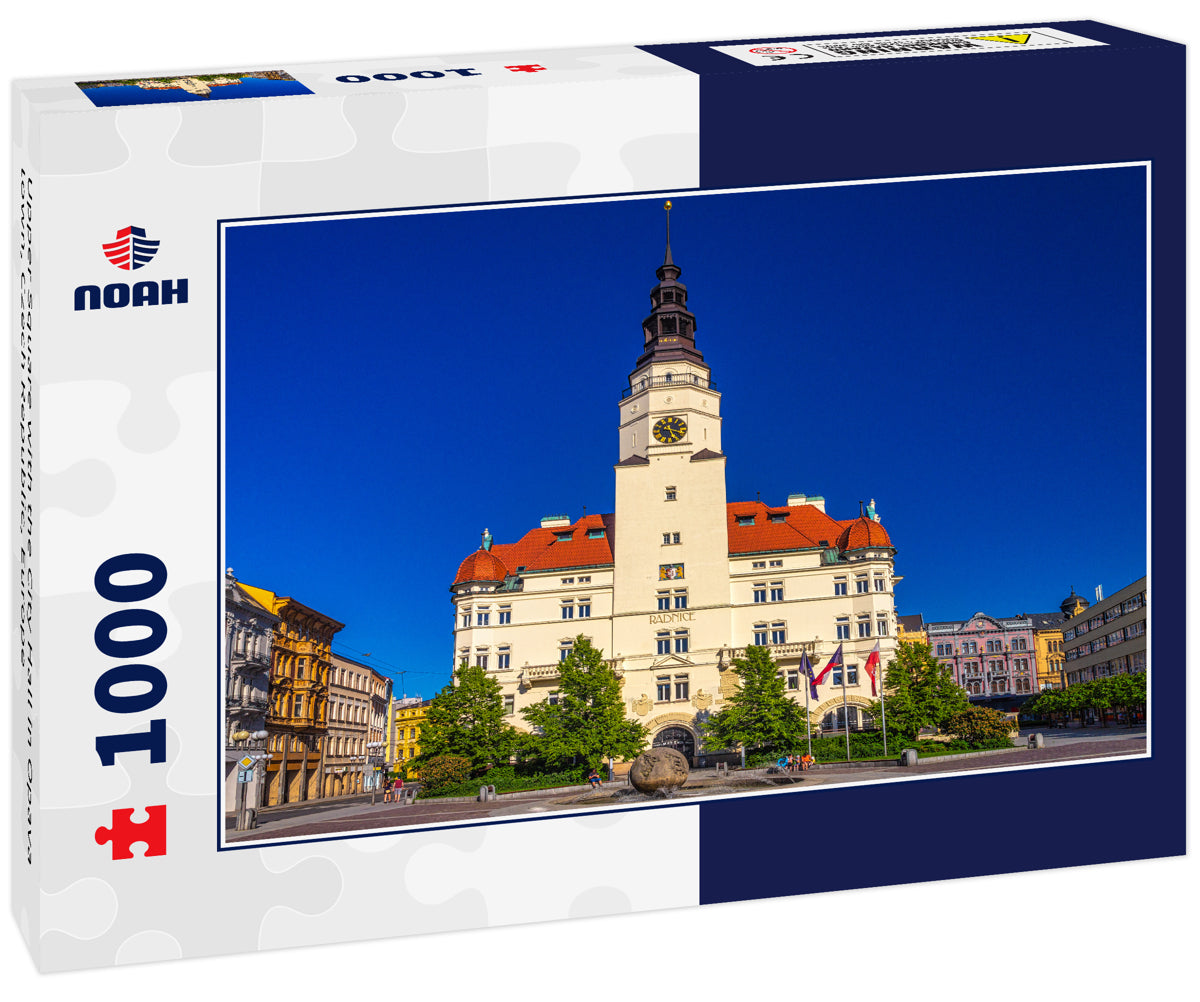 Upper Square with the City Hall in Opava town, Czech Republic, Europe