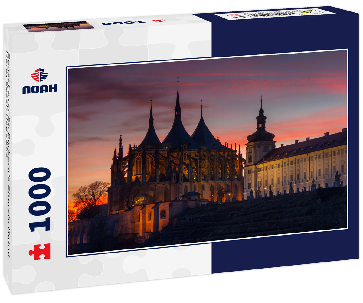 Sunset over St. Barbara's Church, Kutná Hora, Czech Republic