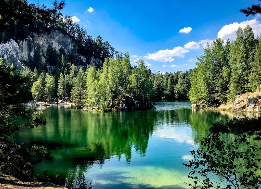 Adrspach Lake - The lake in the Adršpach-Teplice Rocks in the Czech Republic