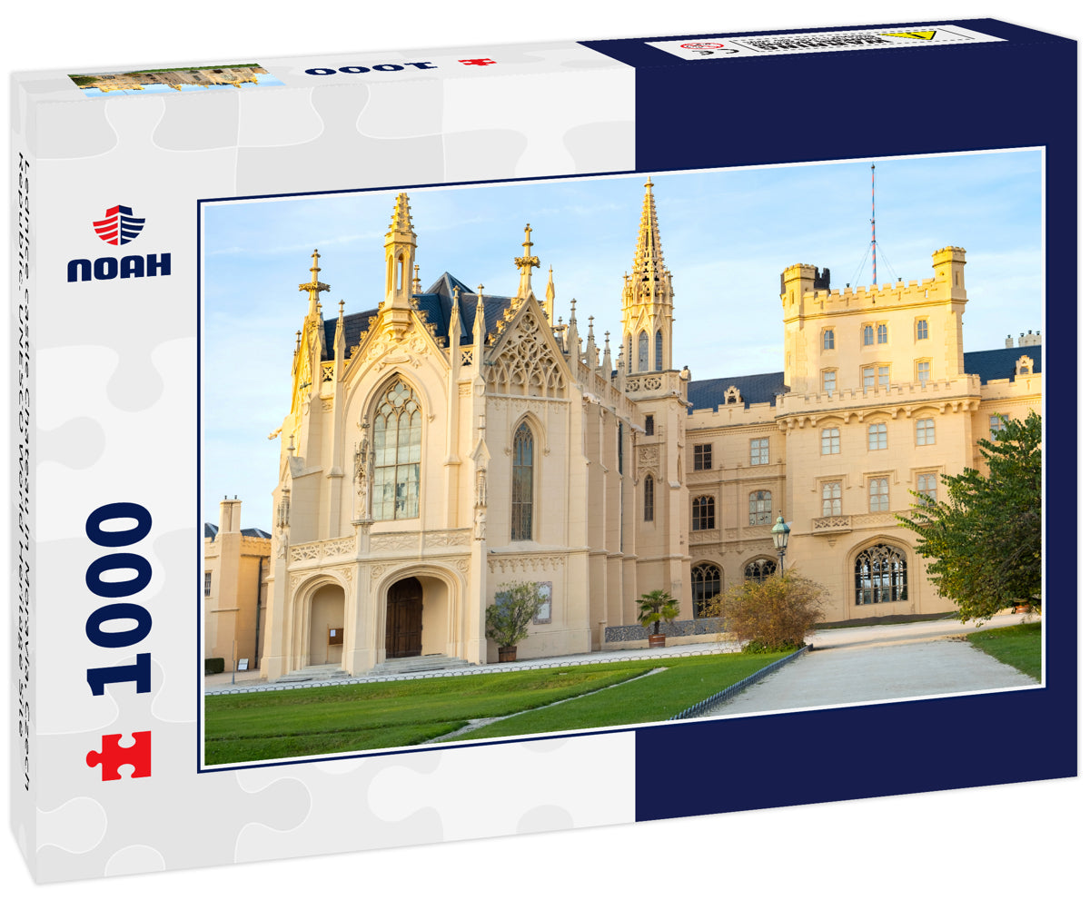 Lednice castle Chateau in Moravia, Czech Republic. UNESCO World Heritage Site