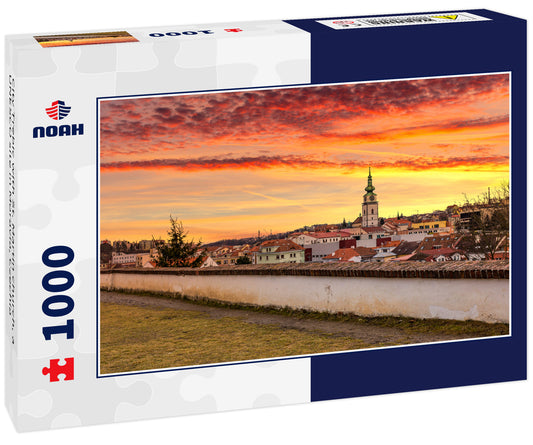 City Trebic with St. Martin church, a UNESCO site in Moravia, Czechia