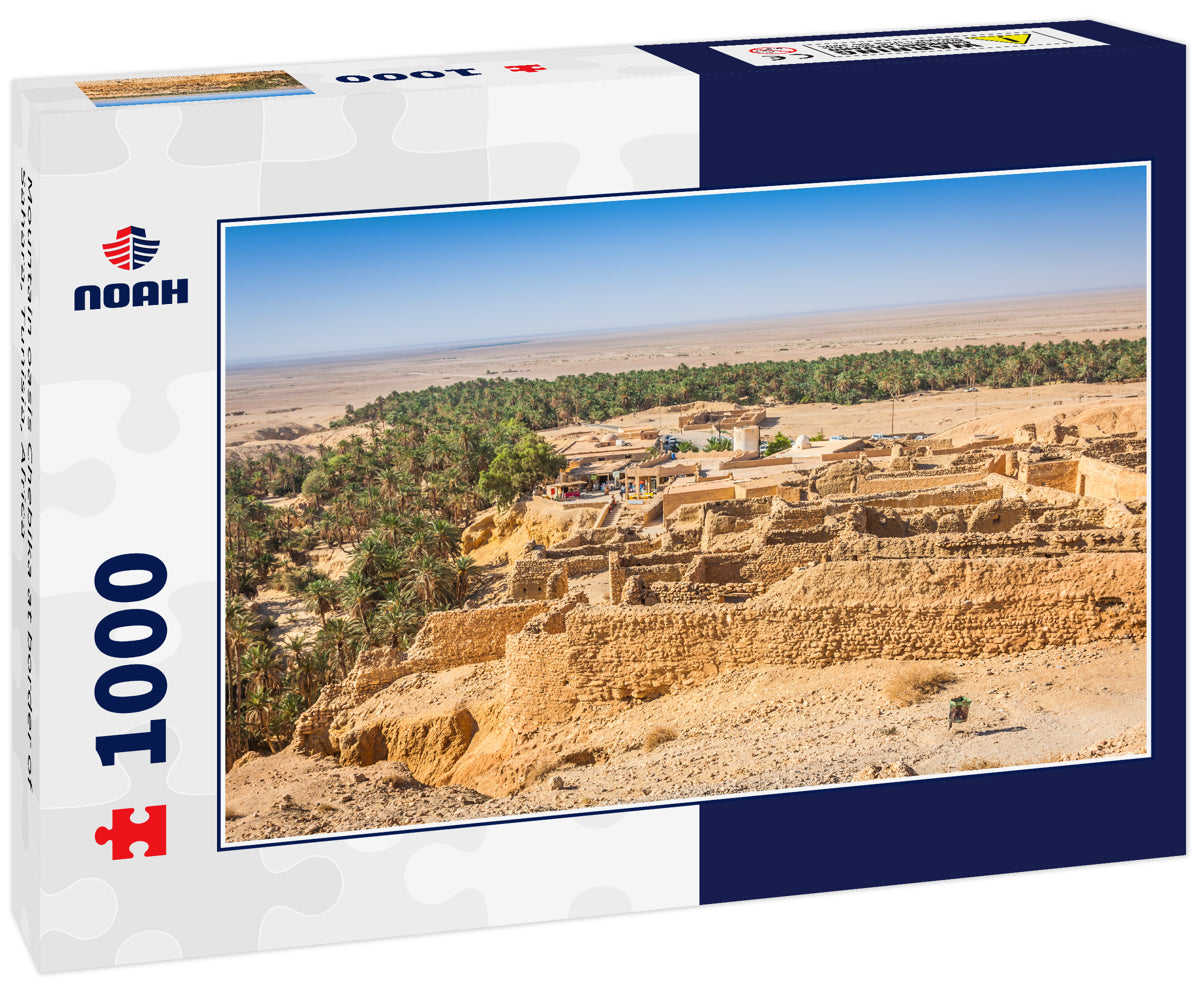 Mountain oasis Chebika at border of Sahara, Tunisia, Africa