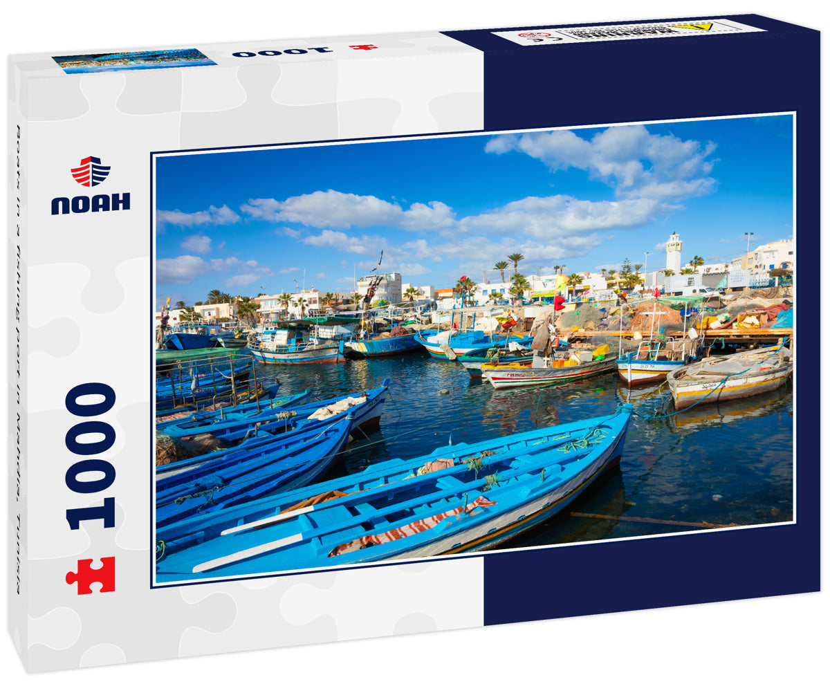 Boats in a fishing port in Mahdia, Tunisia