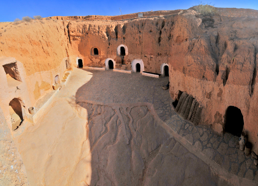 Matmata - a small Berber speaking town in Tunisia with traditional underground "troglodyte" structures