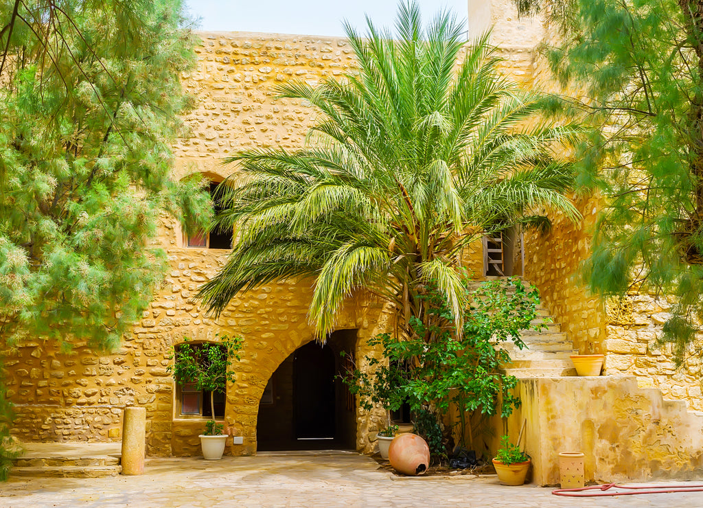 The citadel's courtyard, Hammamet, Tunisia