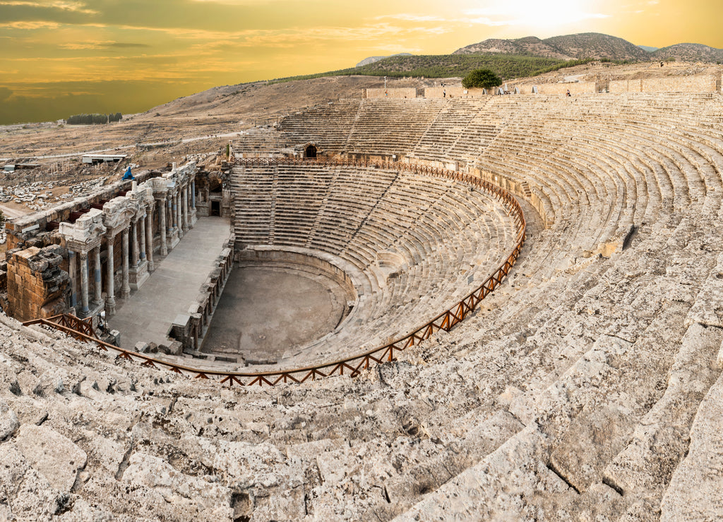 Amphitheater in Hierapolis in Turkey