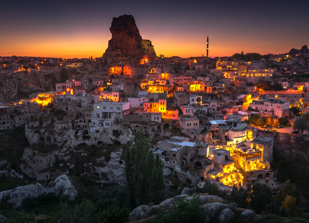 Typical Cappadocian landscape, close to Goreme. Nevsehir, Anatolia, Turkey