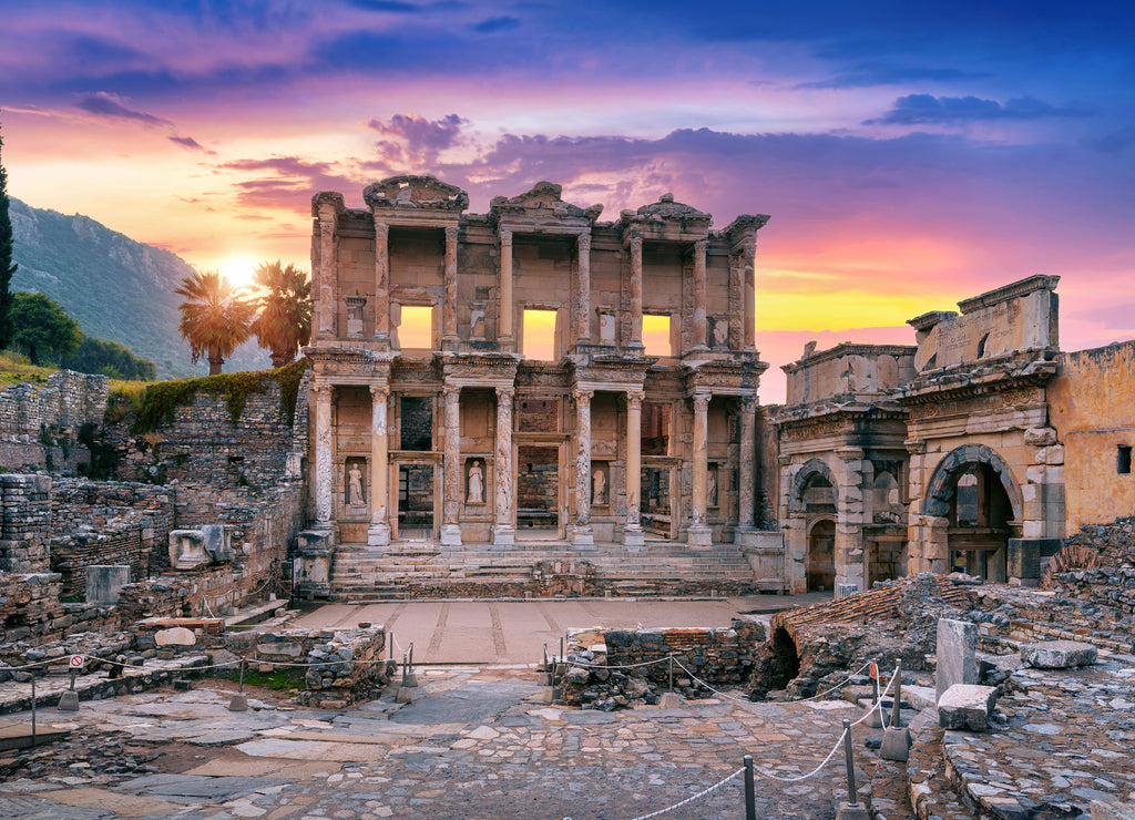 Celsus Library at Ephesus ancient city in Izmir, Turkey