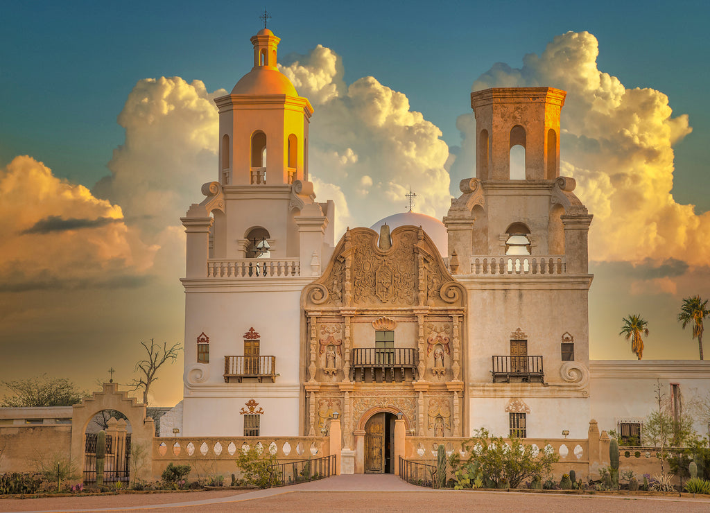 San Javier del Bac Catholic Mission Church Tucson Arizona USA