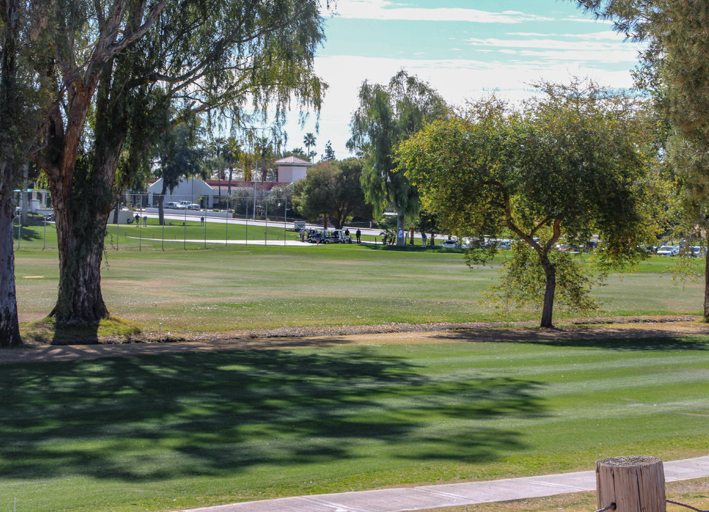 Golf course in down town Scottsdale Arizona