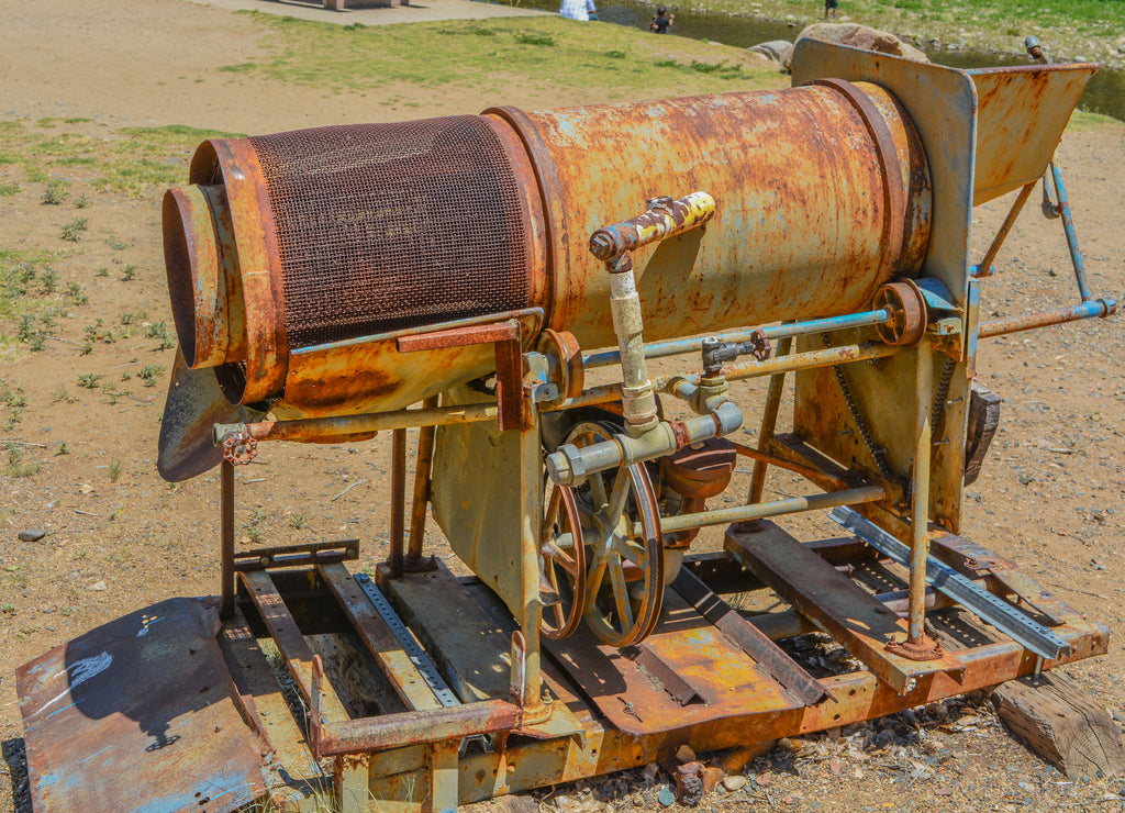 Historic Gold Mining Sluice Box Prospectors used, Arizona United States