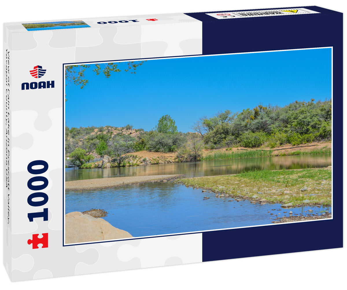 View of Fain Lake in Prescott Valley, Yavapai County, Arizona USA