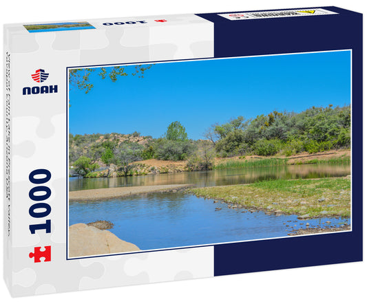 View of Fain Lake in Prescott Valley, Yavapai County, Arizona USA