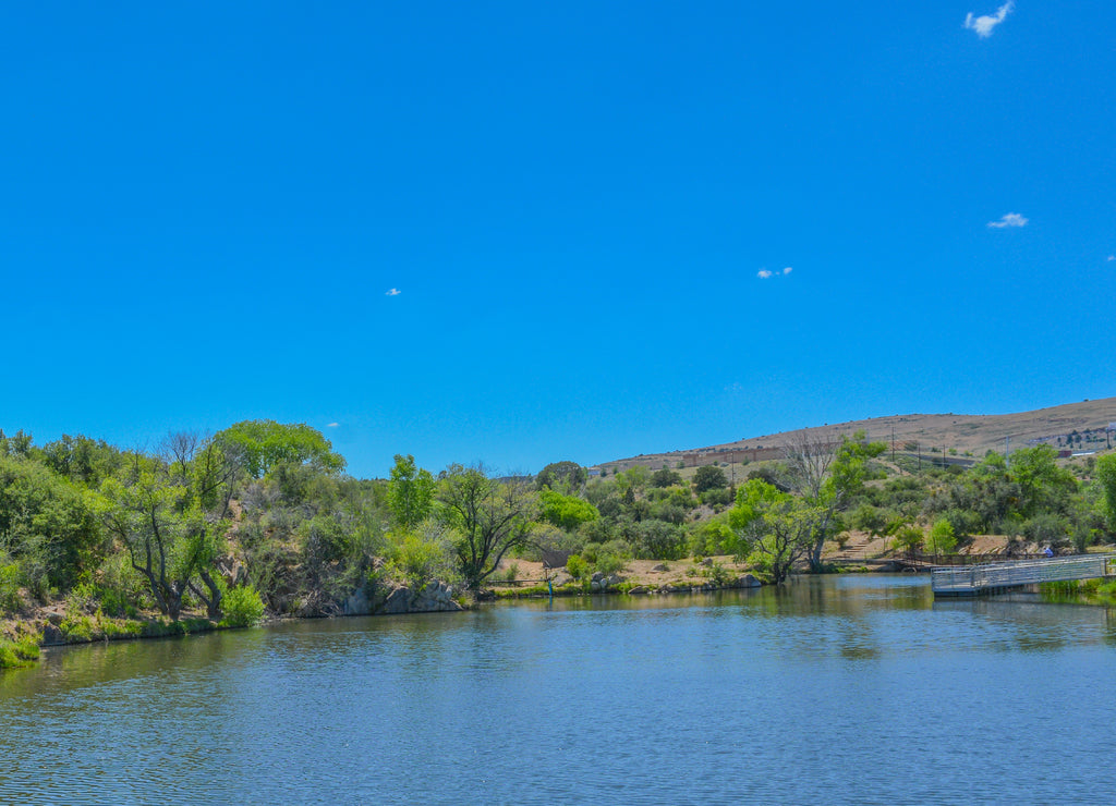 Beautiful view over Lynx Lake in Prescott National Forest. Prescott, Yavapai County, Arizona USA