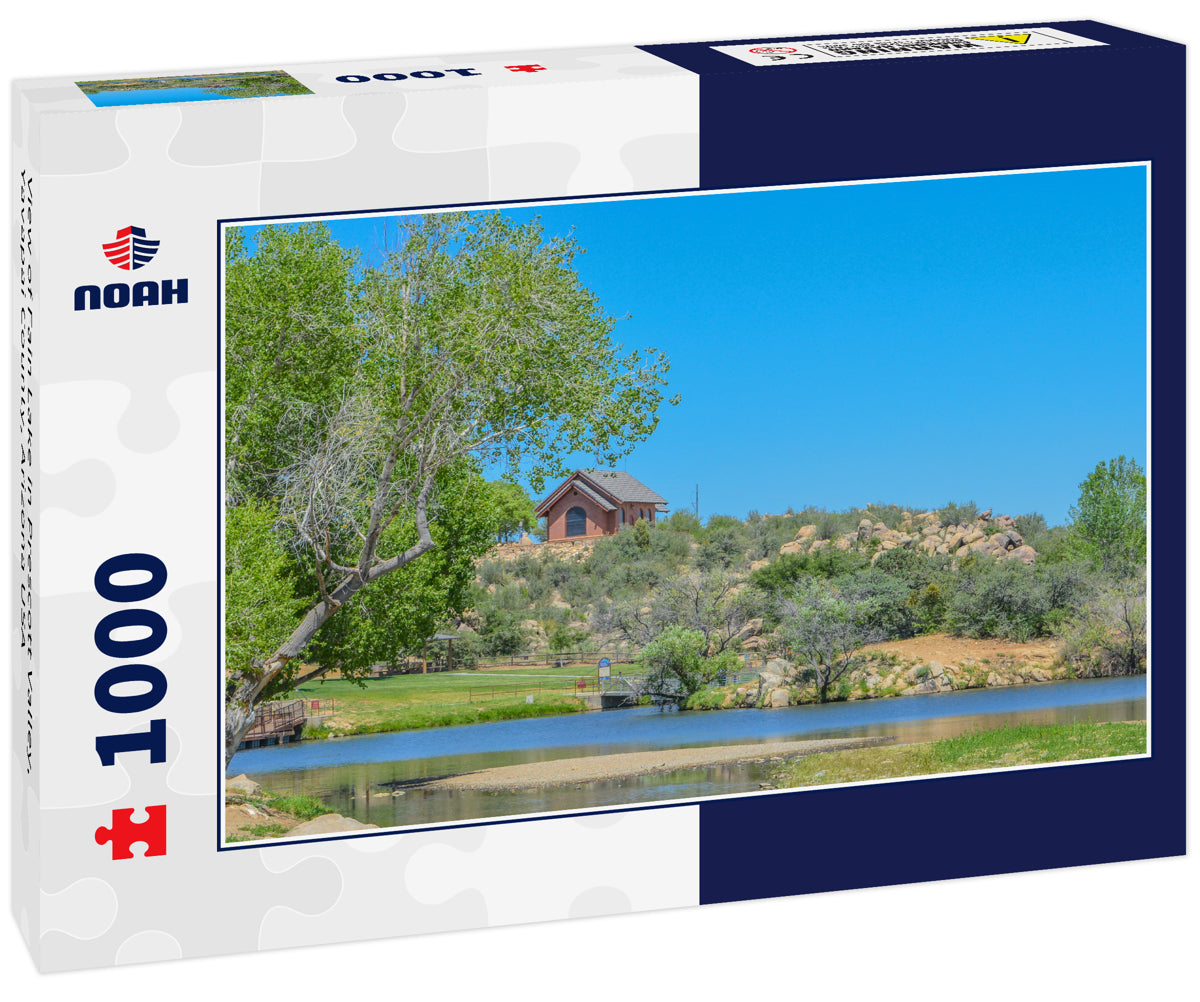 View of Fain Lake in Prescott Valley, Yavapai County, Arizona USA